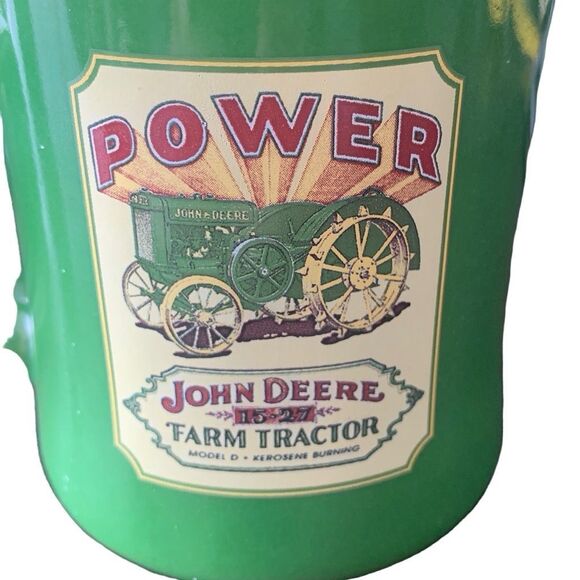 Vintage NOS John Deere The Model D 15-27 Tractor Ceramic Green Coffee Cup Mug - Picture 2 of 13